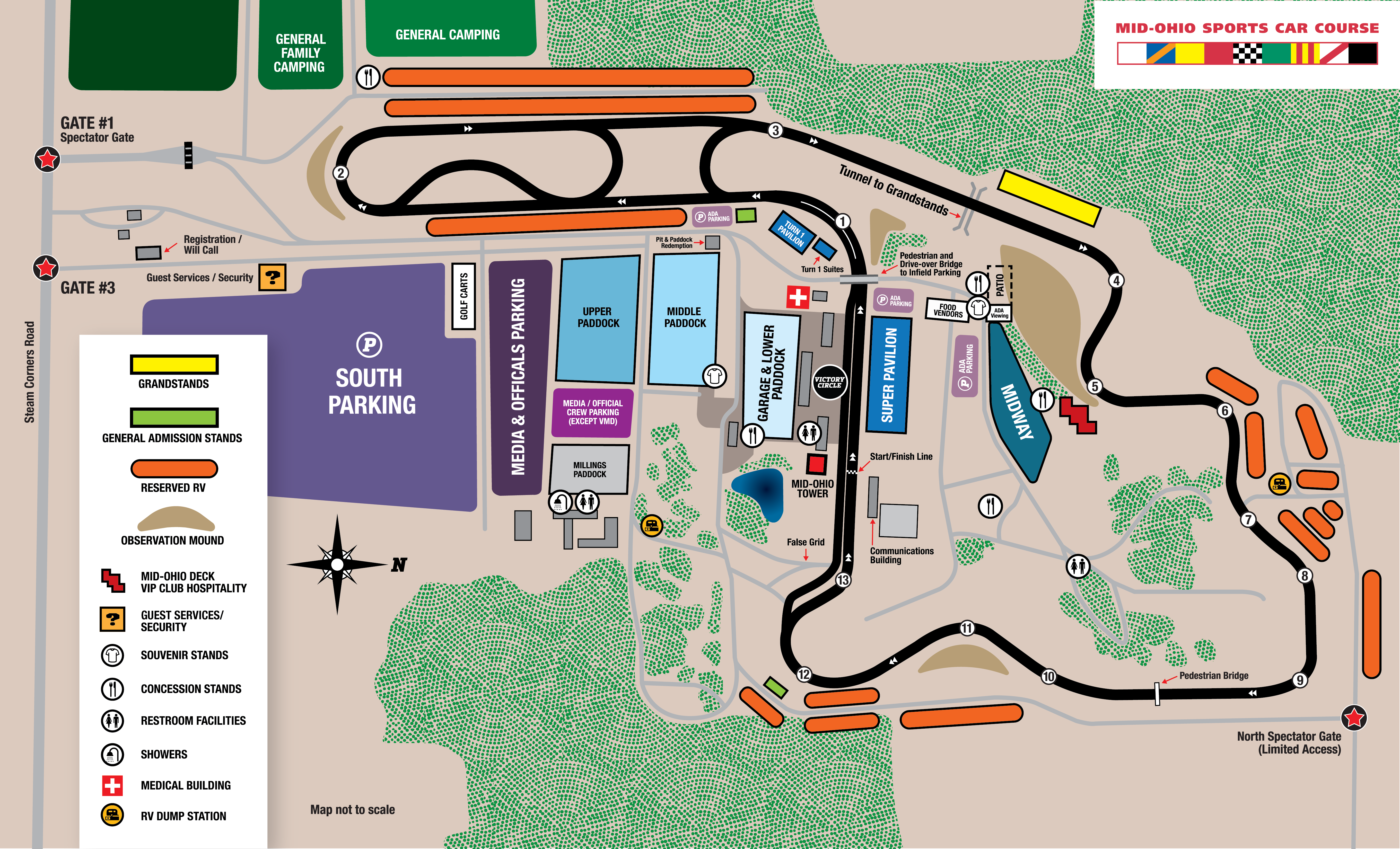 Mid-Ohio Facility Map